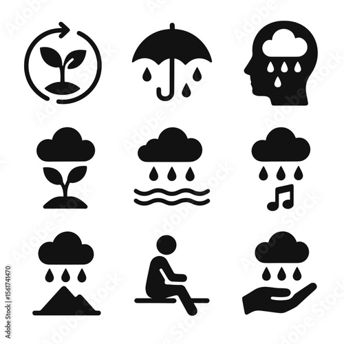 Rainy Season Icons