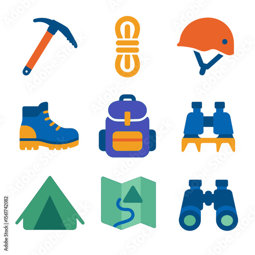 Mountaineering Gear Icons