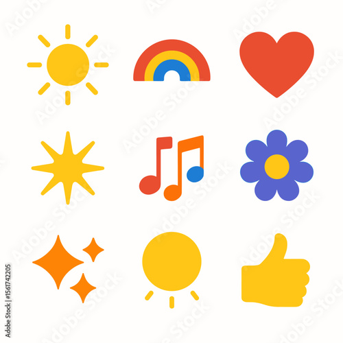 Colorful Joyful Icons