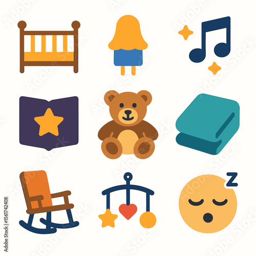 Toddler Bedtime Icons