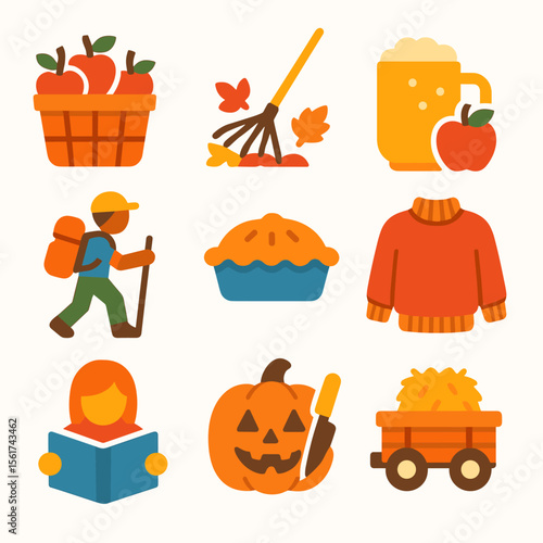 Autumn Activities Icons