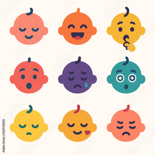 Infant Emotions Icons