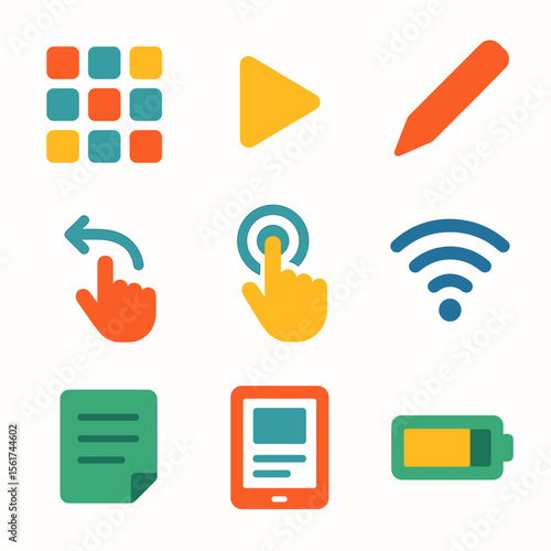 Colorful Icon Grid