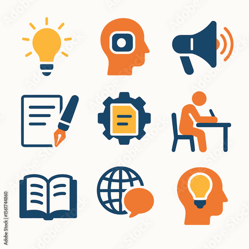 Creative Writing Icons