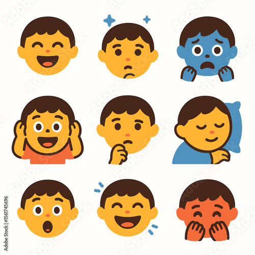 Colorful Childhood Emotions