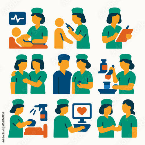 Nurse Actions Icons