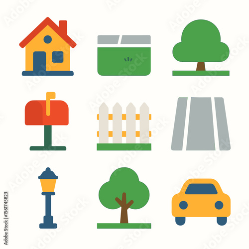 Suburban Icon Set