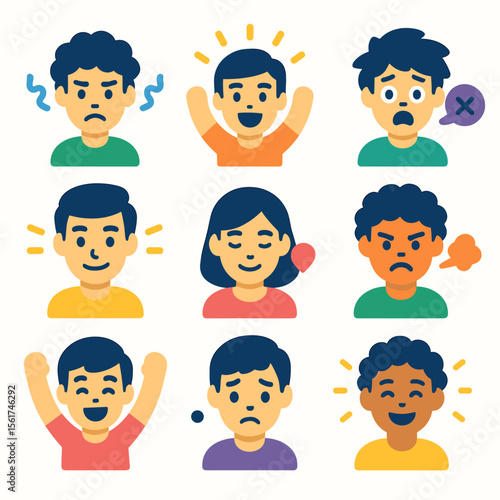 Teenage Emotion Icons