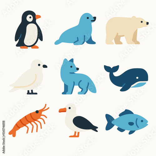 Glacier Animal Icons
