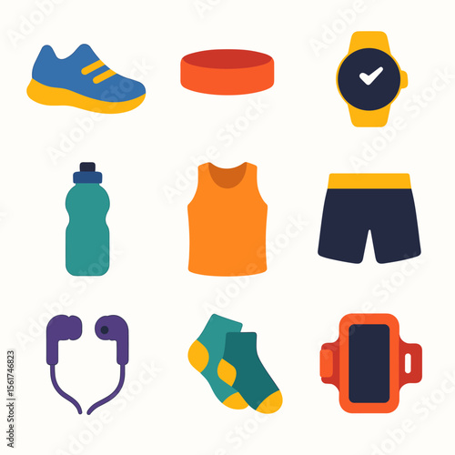 Running Gear Icons