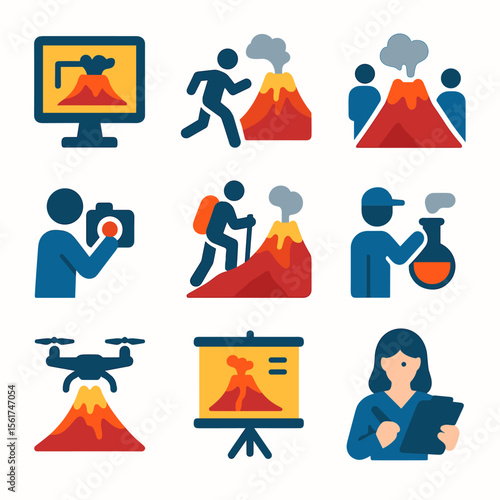 Volcano Activity Icons