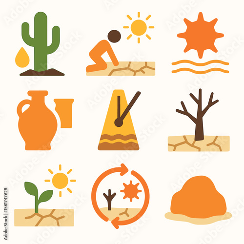 Dry Season Icons