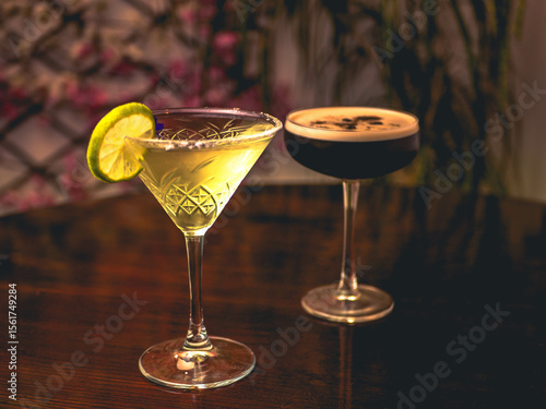 glass of martini
