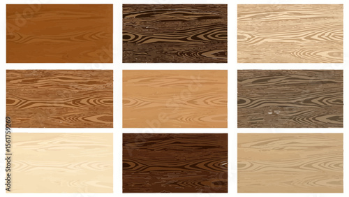 Seamless wood texture background collection for digital design and crafts