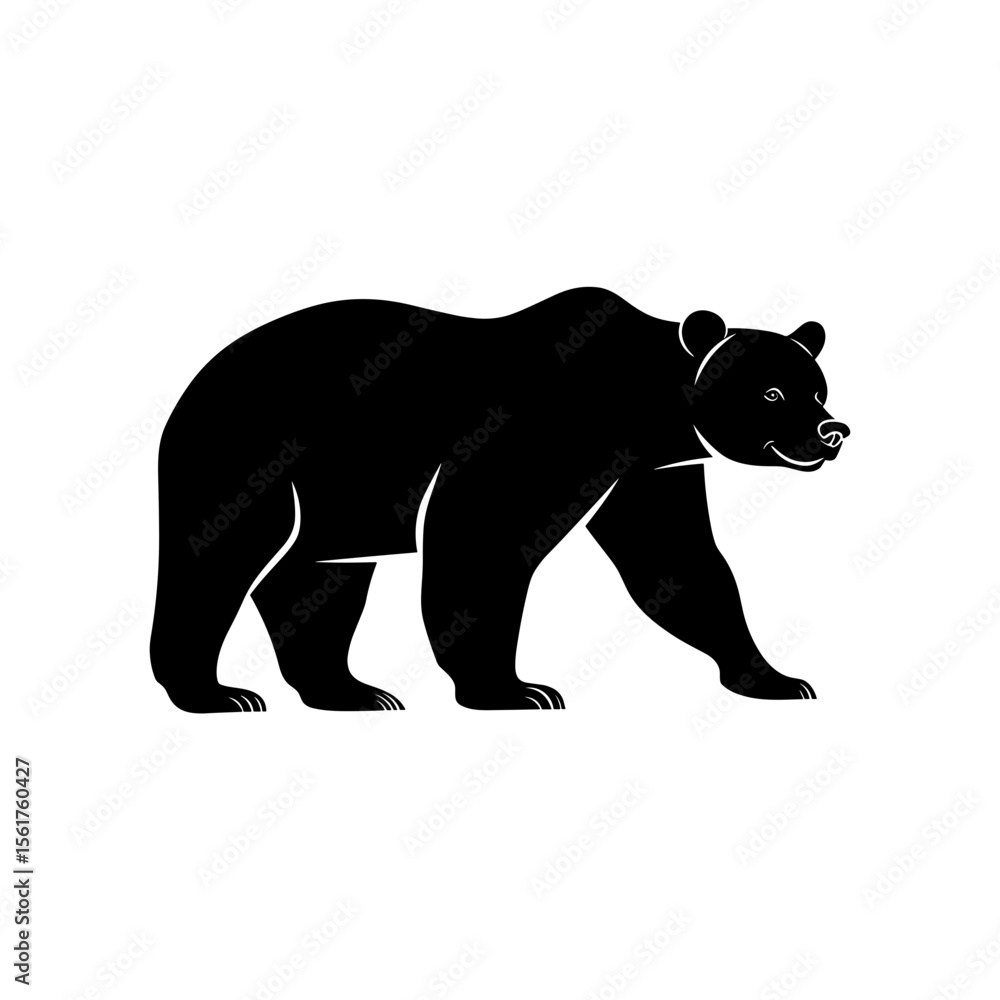 Obraz premium Bear Vector Silhouette
