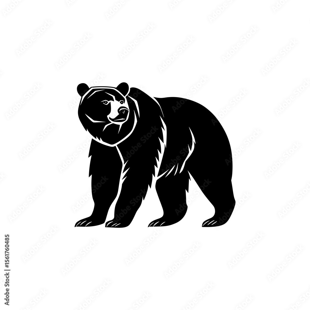 Obraz premium Bear Vector Silhouette