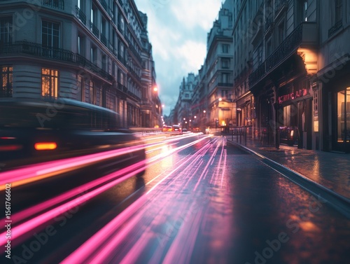 Rainy night in paris