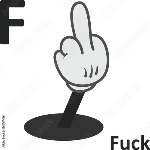 Adult alphabet, letter F, fuck, joke