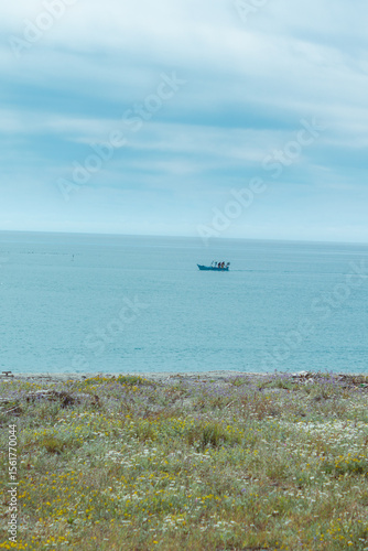 fishing boat on the beach a Locri in Calabria 