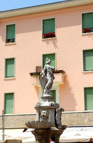 brescia armata, italy, statue, monument, architecture, sculpture, fountain, europe, city, history, travel, building, landmark, art, tourism, old, square, culture