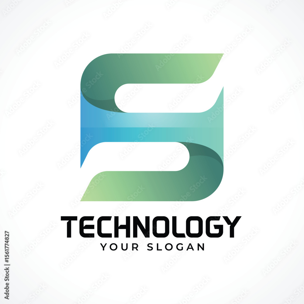 S tech, Technology Letter Logo S tech, Technology Letter Logo