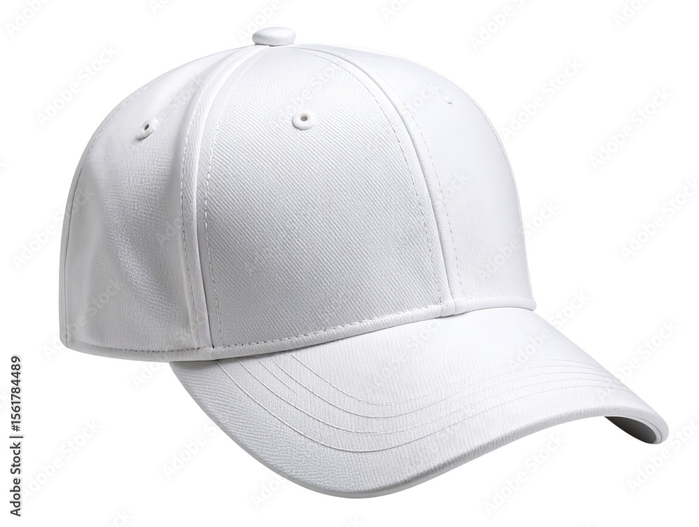 Plain White Baseball Cap – Isolated Apparel PNG Plain White Baseball Cap – Isolated Apparel PNG