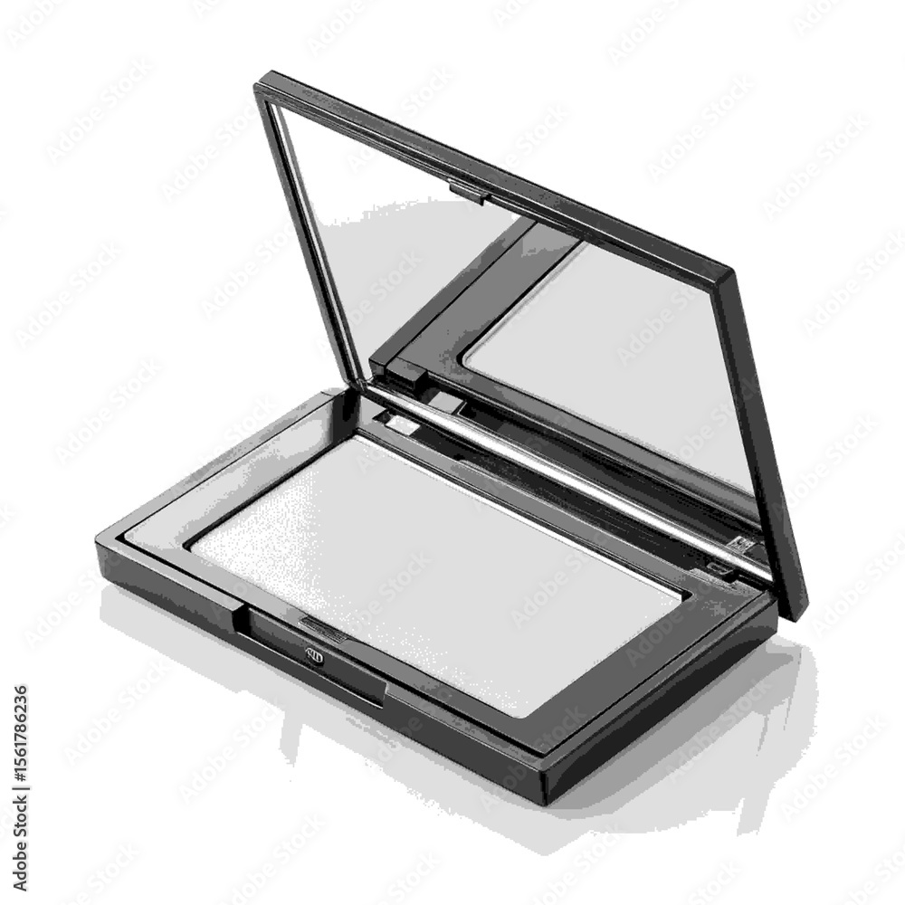 Open Makeup Powder Compact Mirror Open Makeup Powder Compact Mirror