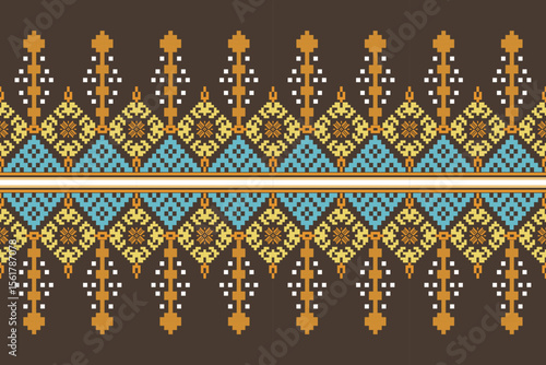Ethnic  Pixel Patterns, Traditional Designs pattern  for Saree, Patola Saree, Dupatta, Dupatta, Clothes, Batik, Knitwear, Embroidery,background or wallpaper
