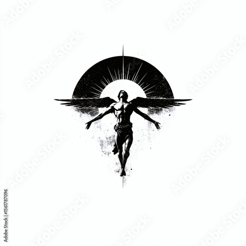 silhouette with wings