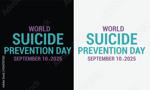 Suicide prevention awareness design for t-shirt, bags, mugs, stickers, banner, poster, icon, logo etc. Fully Editable Print Ready Template - Vector.