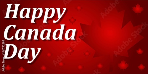 Radiant Maple Leaf Tribute for Canada Day on Bold Crimson Canvas