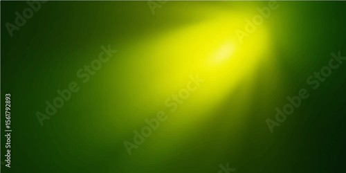 Green abstract background with smooth gradient and glowing light effects