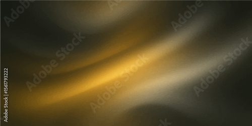 Abstract dark yellow silver Background with Light & Shadow Gradient.