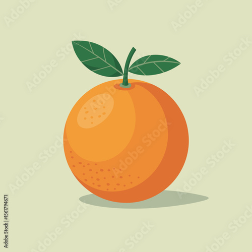 Orange fruit illustration, fresh, citrus, healthy, diet, vitamin C, vibrant, juicy