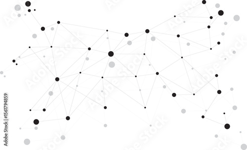 vector design of connected dots and lines