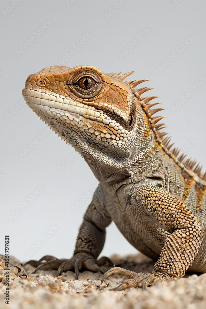 Fototapeta premium Desert Lizard Macro