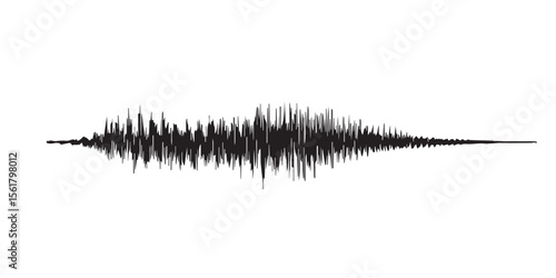 Audio waveform visualization showing a sound's frequency and amplitude over time.