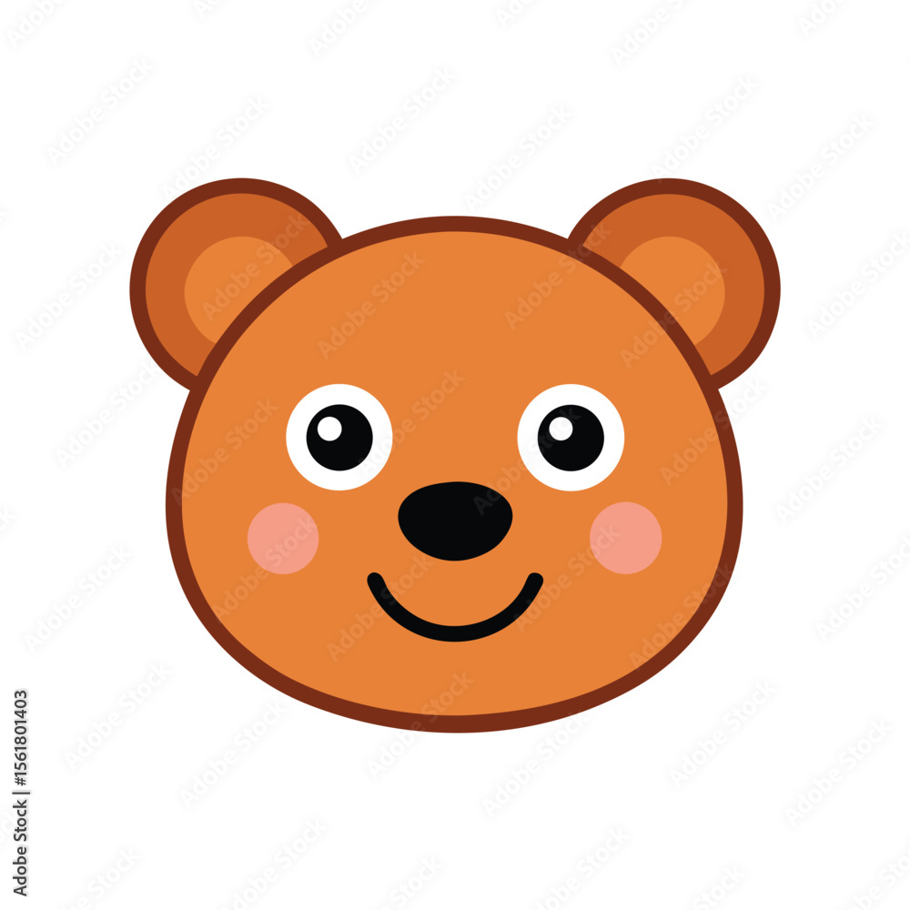 Bear head vector art illustration funny Bear head vector art illustration funny