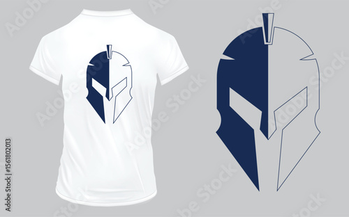 Spartan Typography graphic tee design