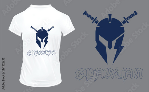 Spartan Typography graphic tee design