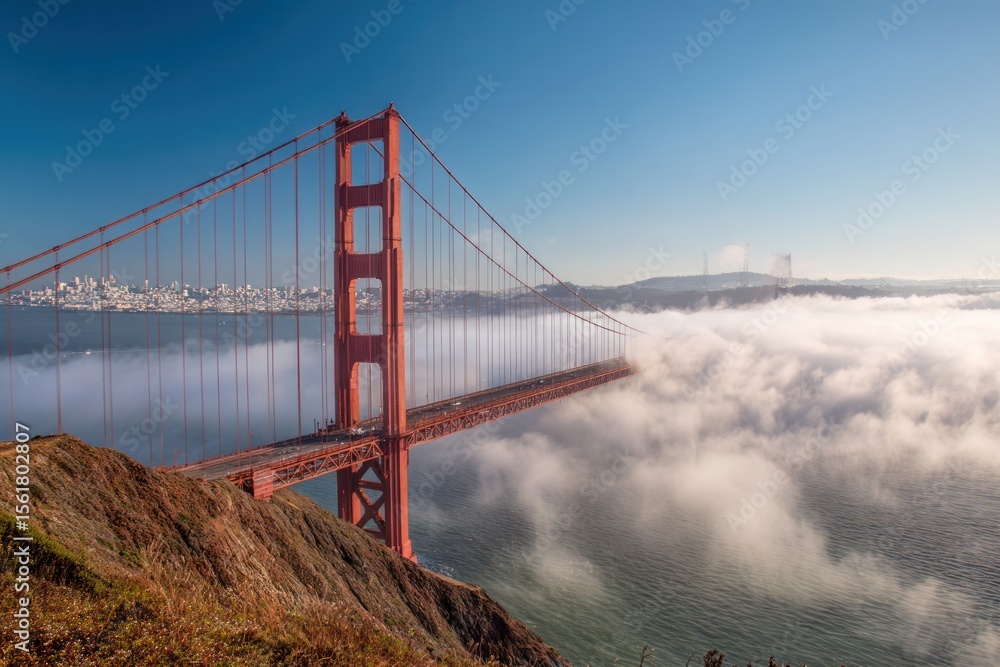 Fototapeta premium Golden Gate Bridge in the Fog