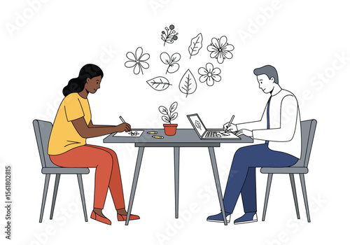 Exploring the Intersections of Climate Psychology and Collaborative Design A Visual Exploration of Sustainable Solutions