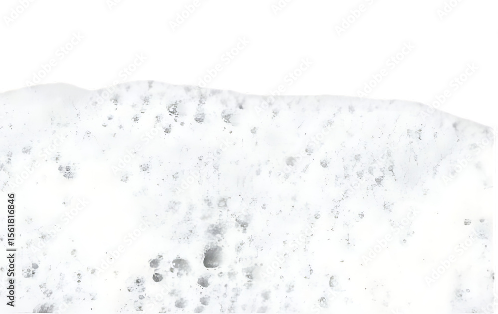 Fototapeta premium Realistic soap foam with bubbles. Shampoo soap foam isolated on transparent white background. frothy bubbles with soft texture. hygiene, cleaning product design elements. PNG,