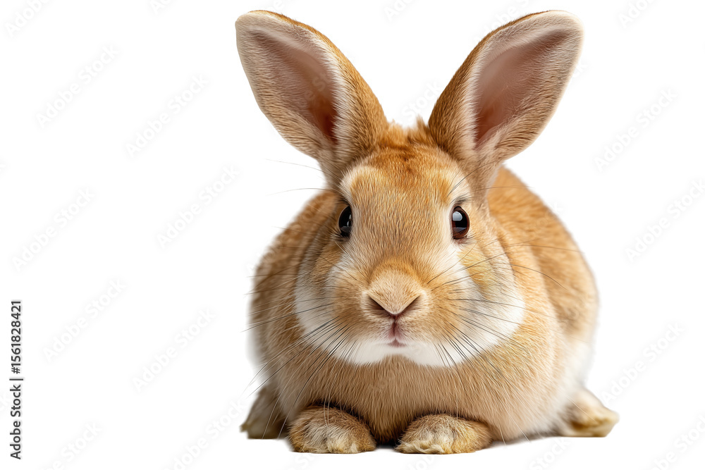 Cute brown rabbits sitting front view PNG with a transparent background
Cute brown rabbits sitting front view PNG with a transparent background