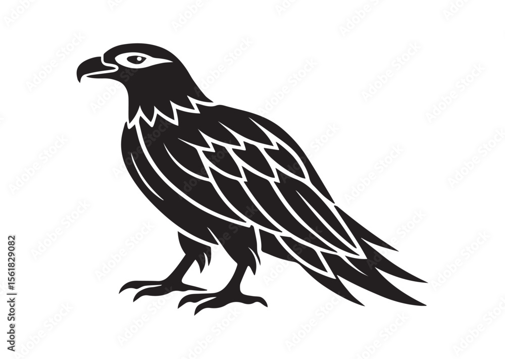 Bald eagle Silhouette, eagle Vector, eagle Icon Illustration Bald eagle Silhouette, eagle Vector, eagle Icon Illustration
