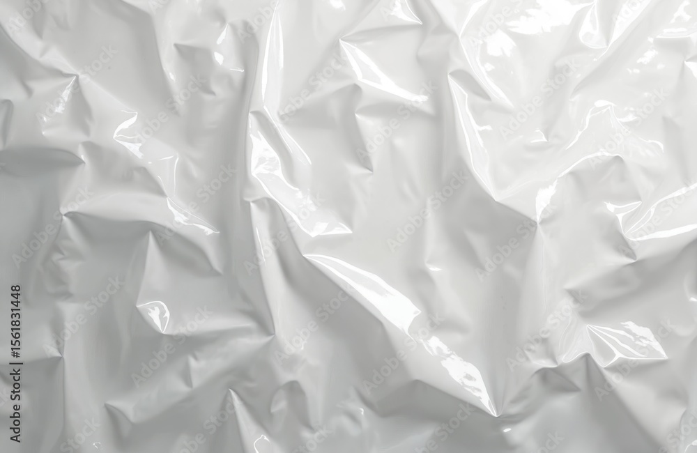 White plastic film texture background. Wrinkled surface cellophane wrapping. Clean package wrap template, modern design. Shiny polyethylene, transparent pattern. Ideal for food products, product White plastic film texture background. Wrinkled surface cellophane wrapping. Clean package wrap template, modern design. Shiny polyethylene, transparent pattern. Ideal for food products, product