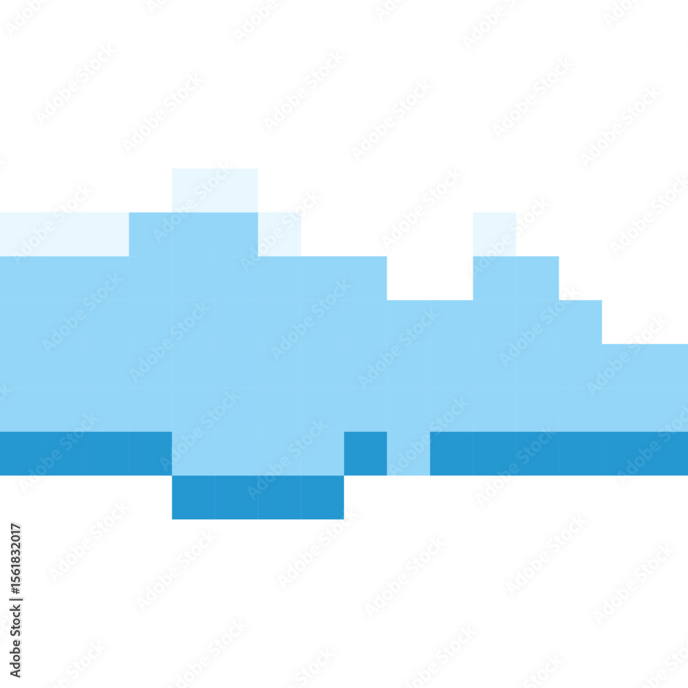 Fototapeta premium Cloud Pixel Art