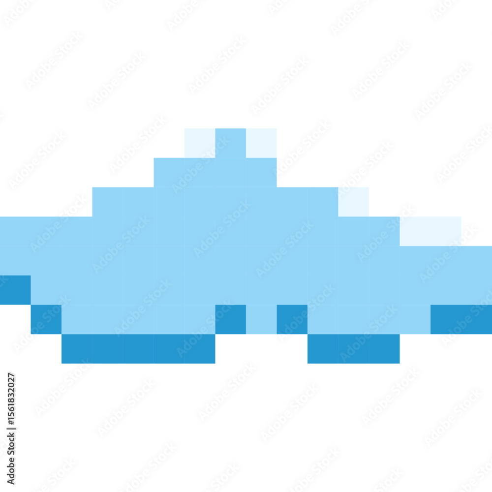 Fototapeta premium Cloud Pixel Art