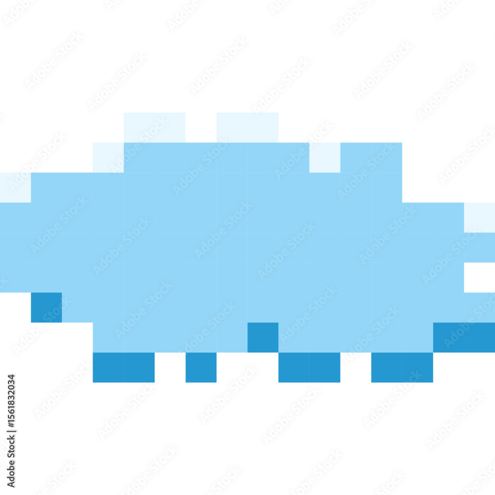 Fototapeta premium Cloud Pixel Art