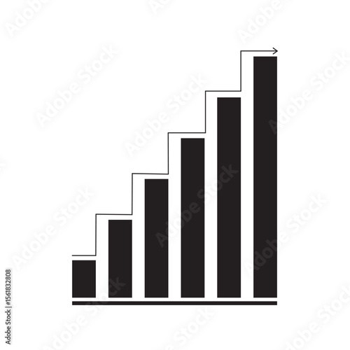 Free Download business graph with arrow - GFXLoad